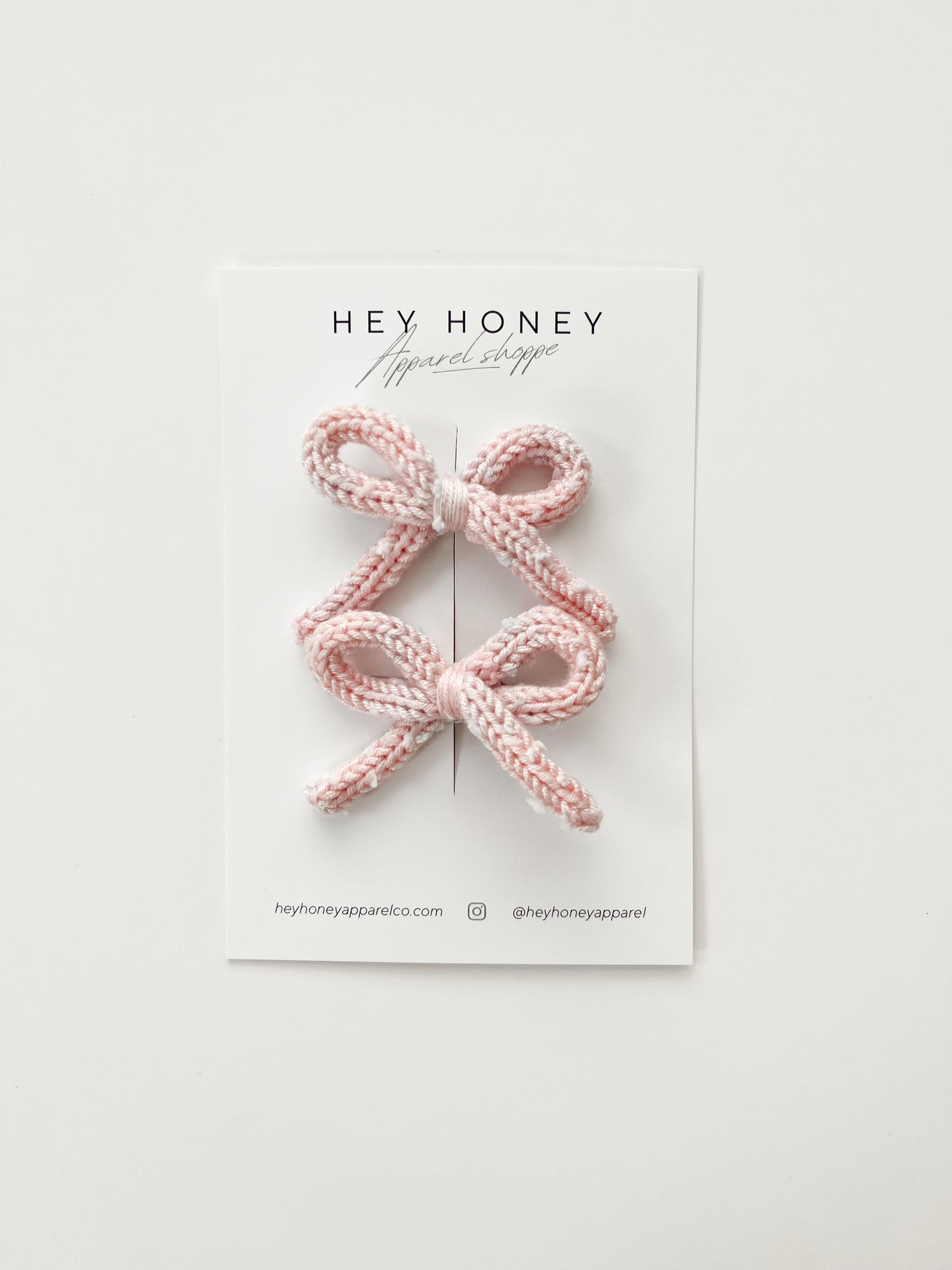 Darla Knit Bow in Cotton Candy