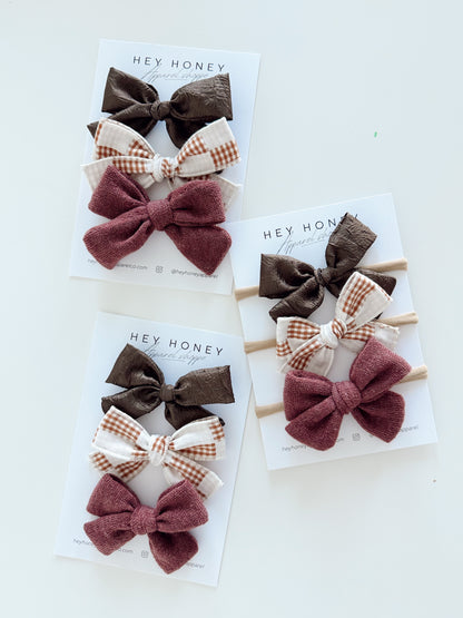 November Bow Set