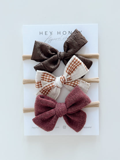 November Bow Set