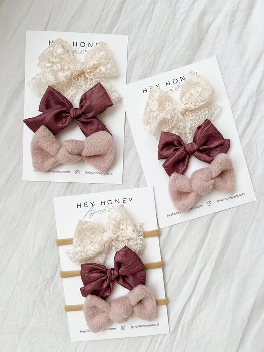 February Bow Set