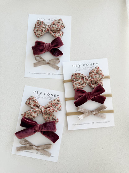 November Bow Set