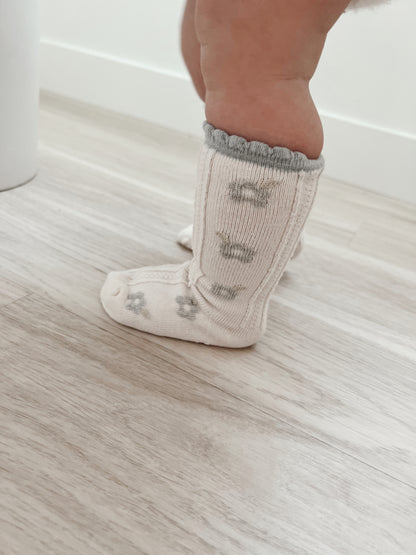 Flora Socks in Green