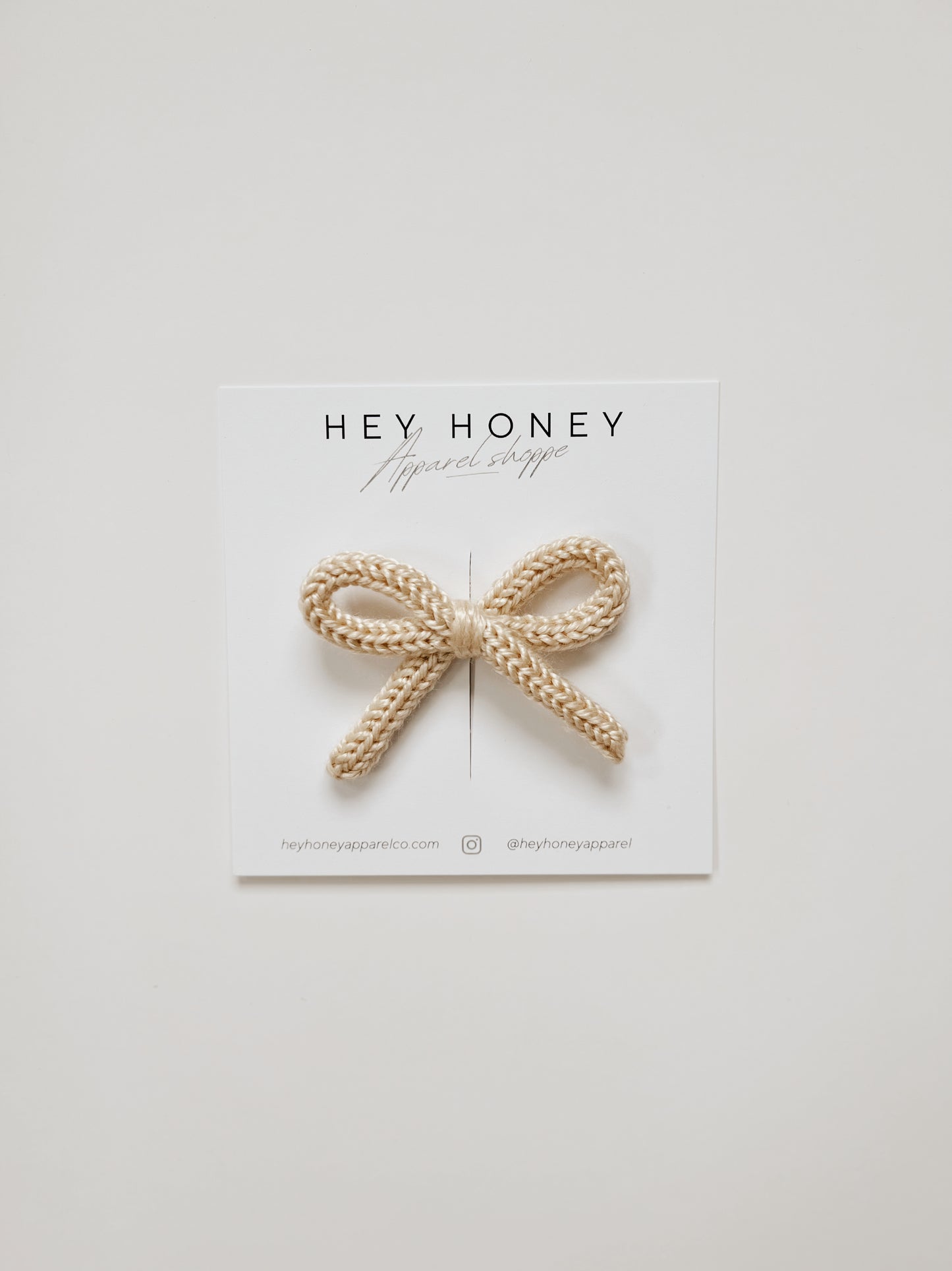 Darla Knit Bow in Honey
